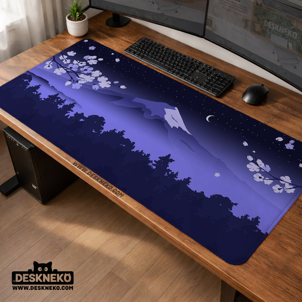 Blue Mount Fuji Desk Mat Mousepad - Desk Mat - Deskneko - Desk Mats & Mousepads