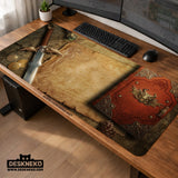 Fantasy map deskmat mousepad,