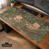Kawaii bear desk mat XXL extended mousepad for keyboard and desk