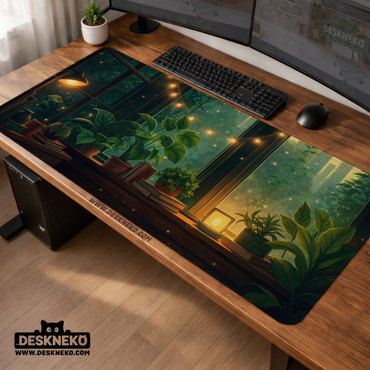 Lofi aesthetic desk mat mousepad