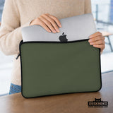 Midnight olive laptop sleeve