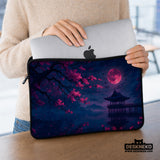 Dark sakura night laptop sleeves & bags