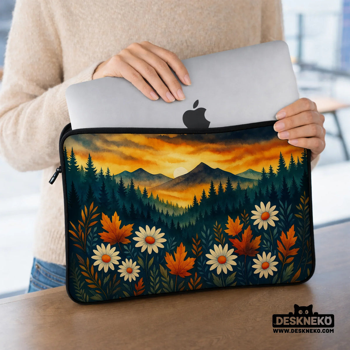 Autumn mountain laptop sleeve & bag