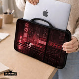 Red cyberpunk laptop sleeve & bag