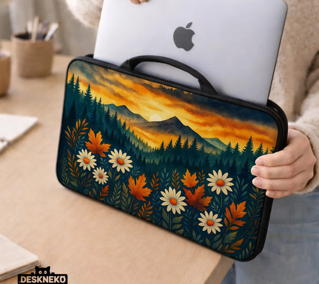 Autumn mountain laptop sleeve & bag