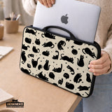 Cat pattern laptop sleeve