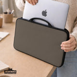 Cocoa laptop sleeve case, minimalist padded notebook cover