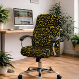 Black & Yellow Chair Cover - Deskneko