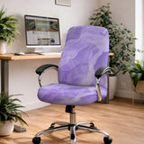 Purple marble chair cover