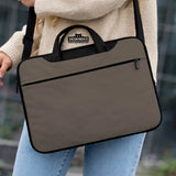 Cocoa laptop sleeve case, minimalist padded notebook cover