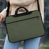 Midnight olive laptop sleeve