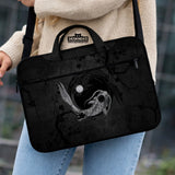 Dark koi yin yang laptop sleeve & bag, japanese ink case