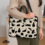 Cat pattern laptop sleeve
