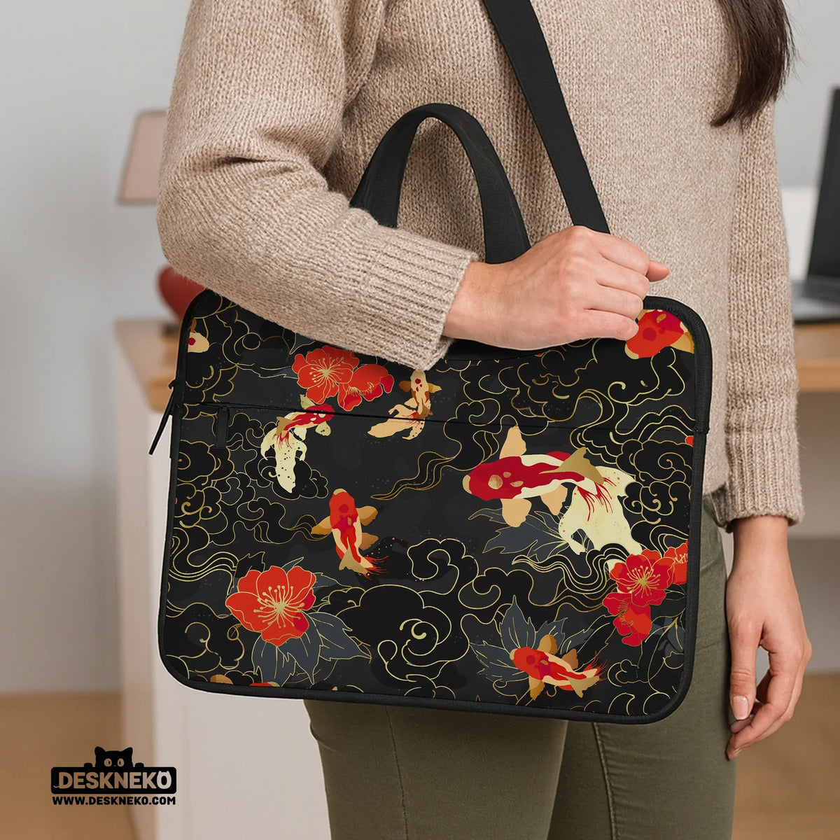 Koi fish laptop sleeve & bag