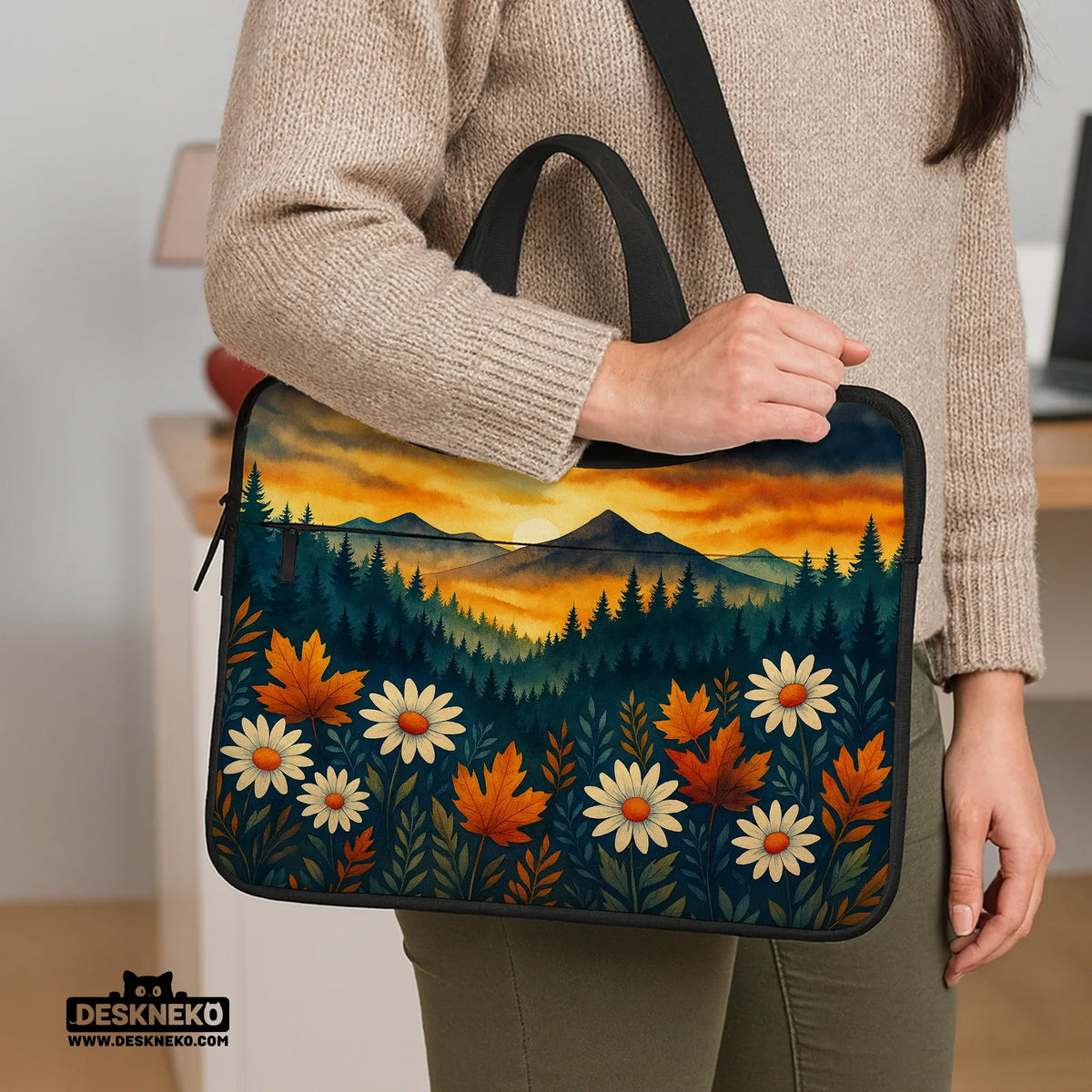 Autumn mountain laptop sleeve & bag