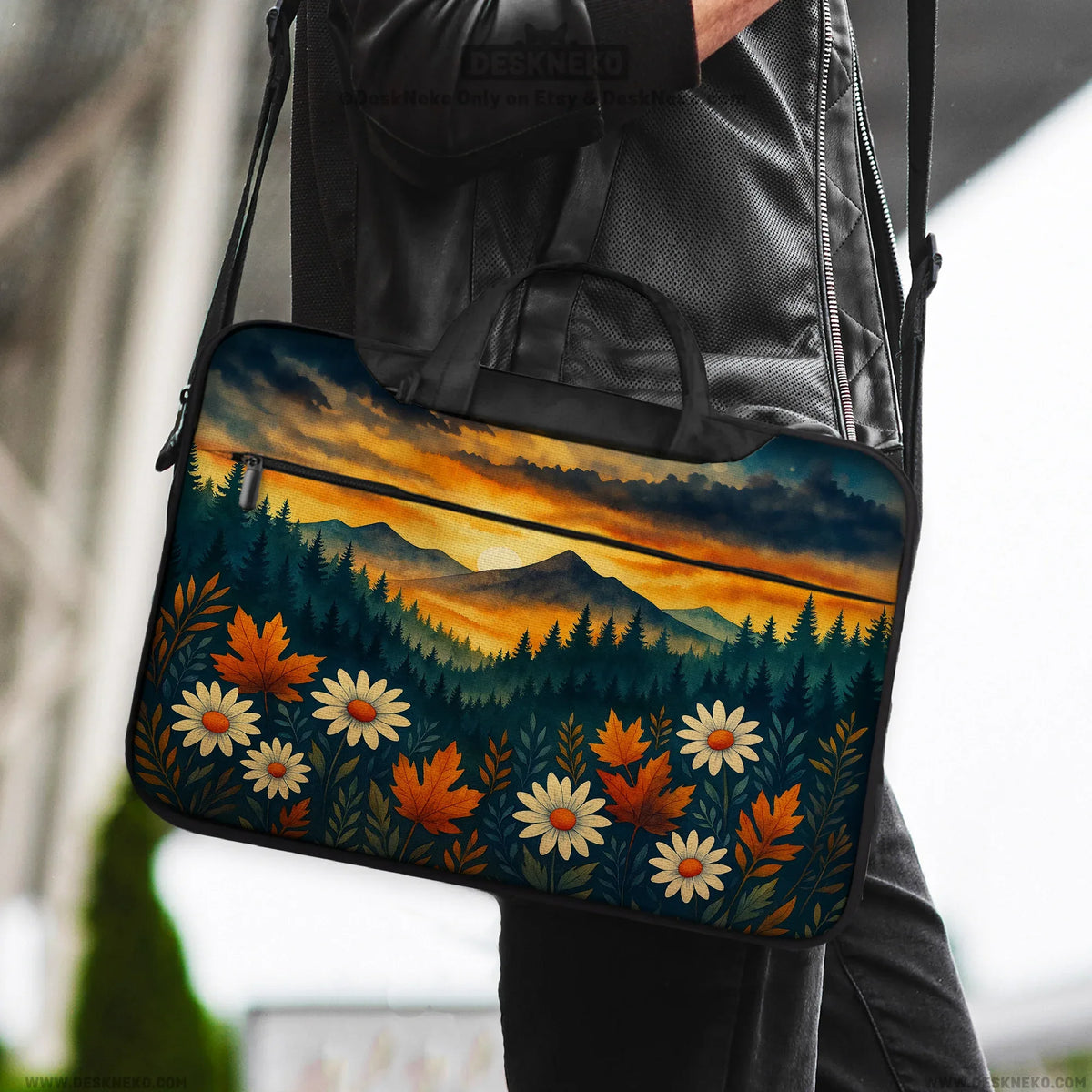 Autumn mountain laptop sleeve & bag