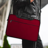 Burgundy laptop sleeve & bag for macbook and notebooks