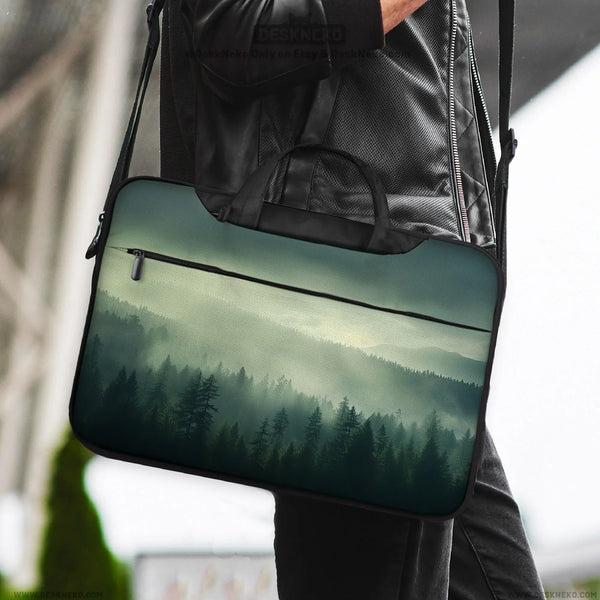 Misty Forest Nordic Laptop Sleeve - Deskneko