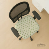 Green floral chair cover