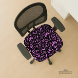 Black & pink chair cover