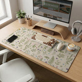 Wildflower pattern desk mat
