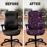 Black & pink chair cover