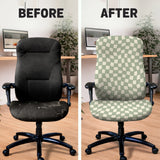 Green checker chair cover