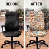 Retro flower chair cover