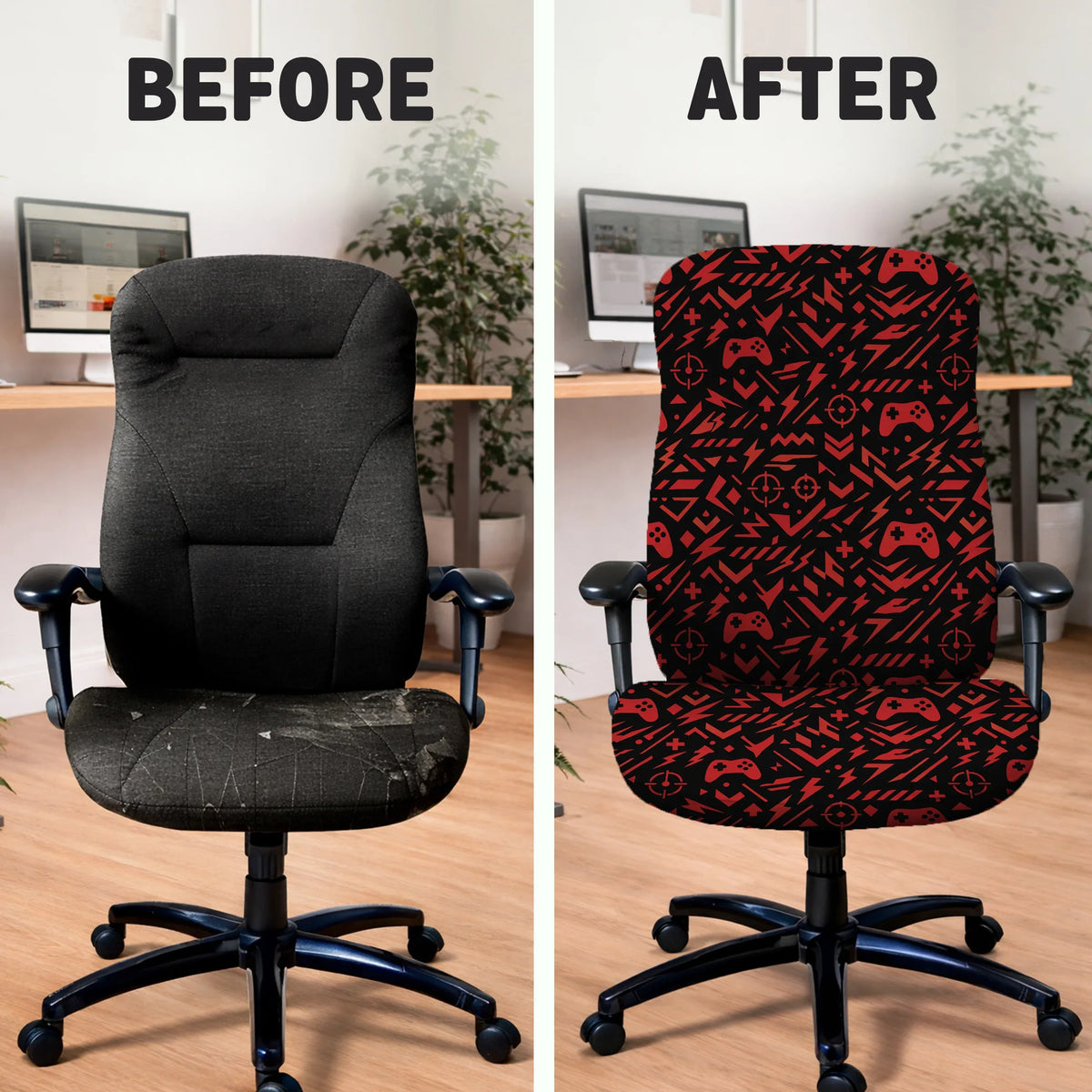 Red gaming chair cover