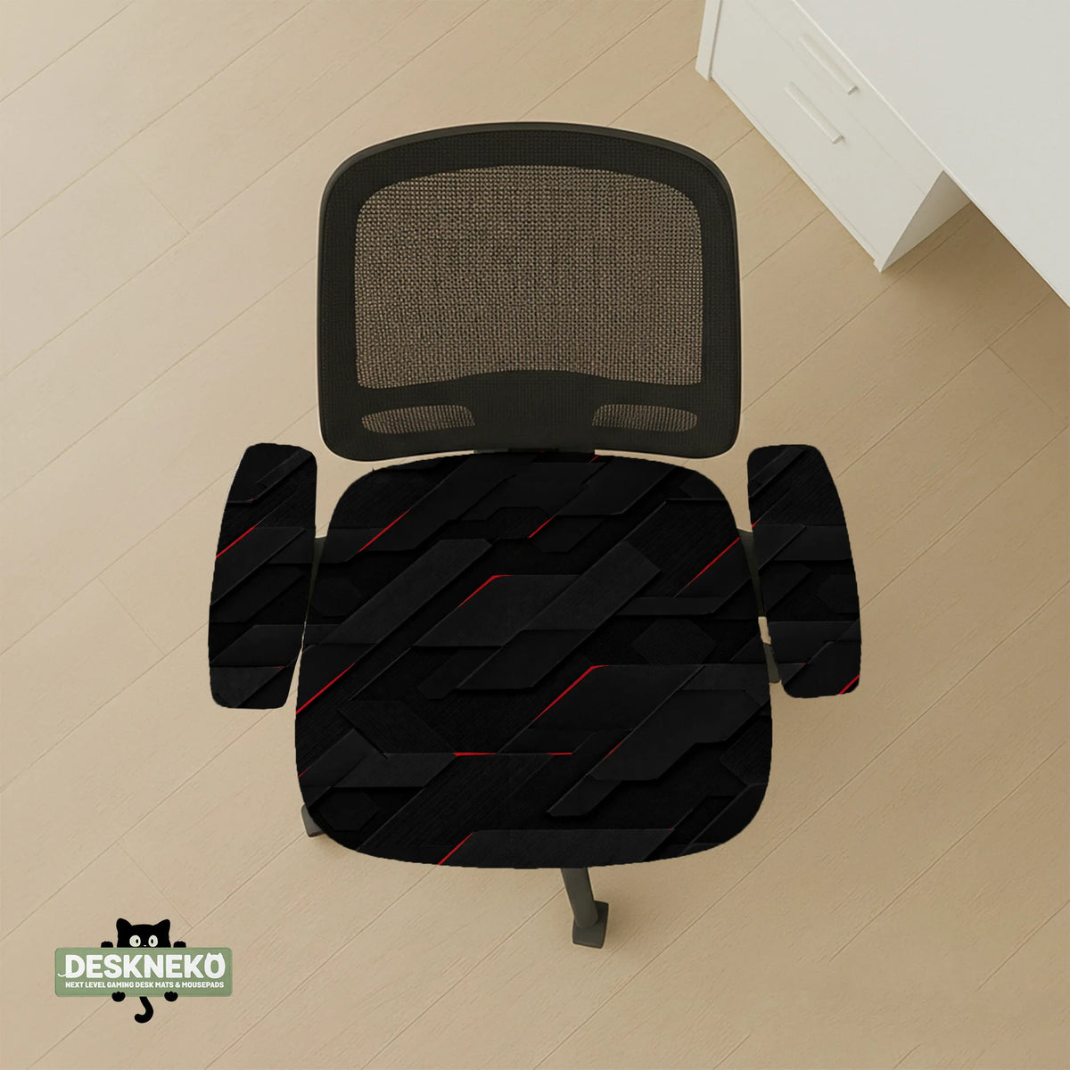 Black tech chair cover