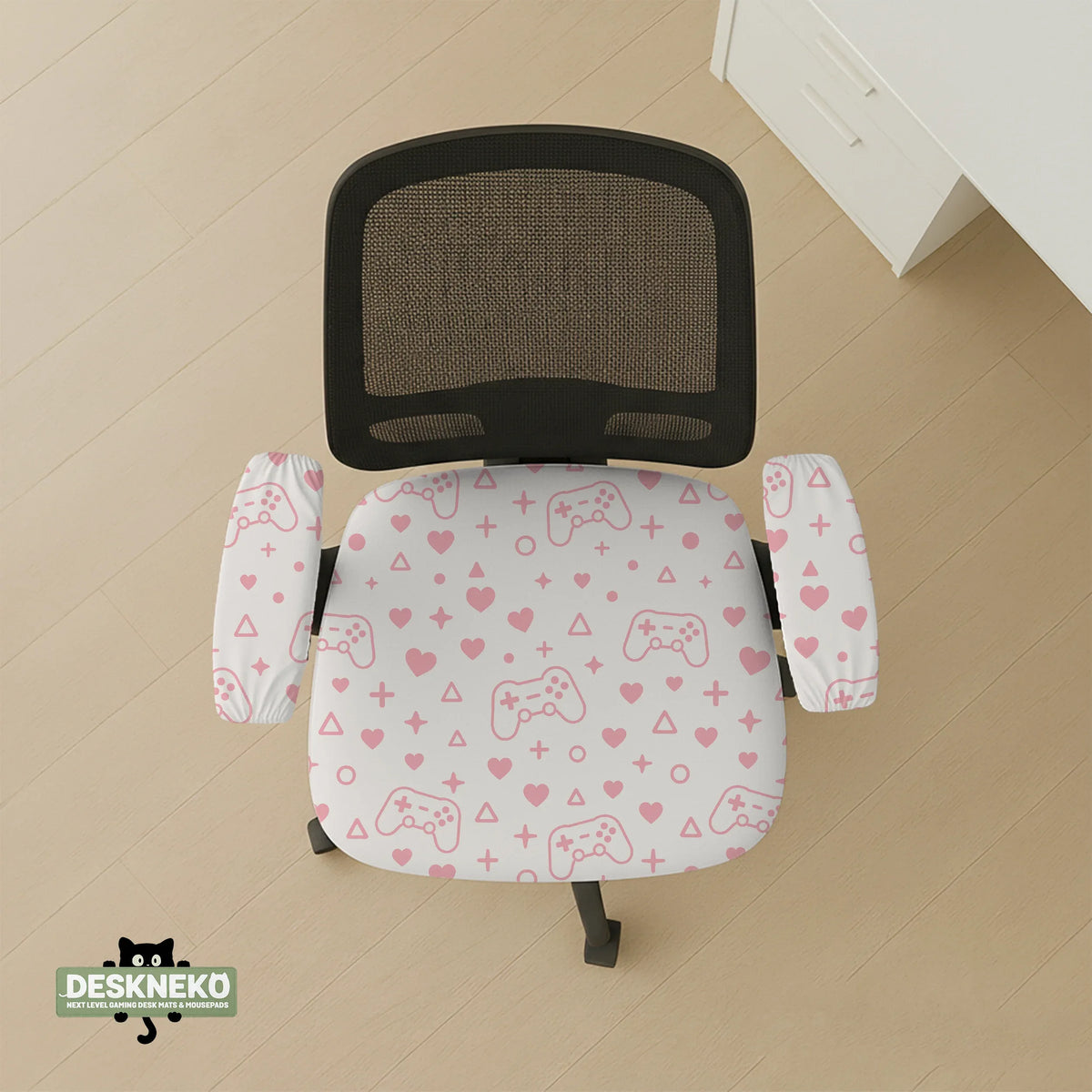 Pink gamer chair cover
