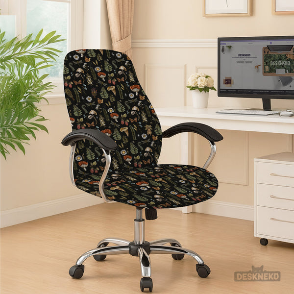 Woodland Pattern Desk Chair Cover - Chair Covers - Deskneko - Desk Chair Covers