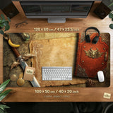 Fantasy map deskmat mousepad,
