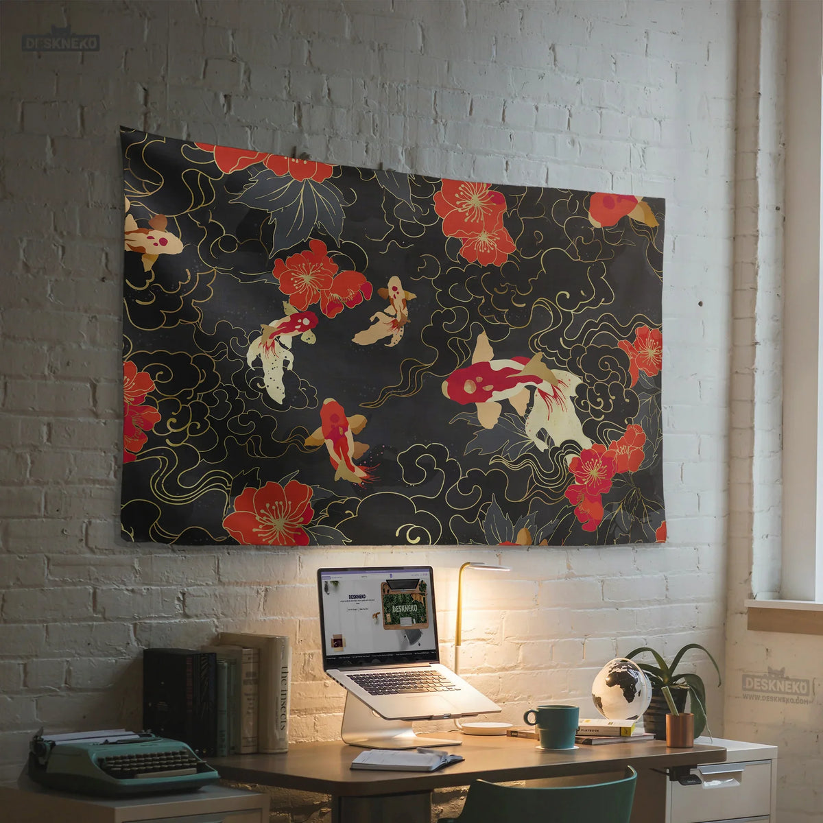 Koi fish wall tapestry