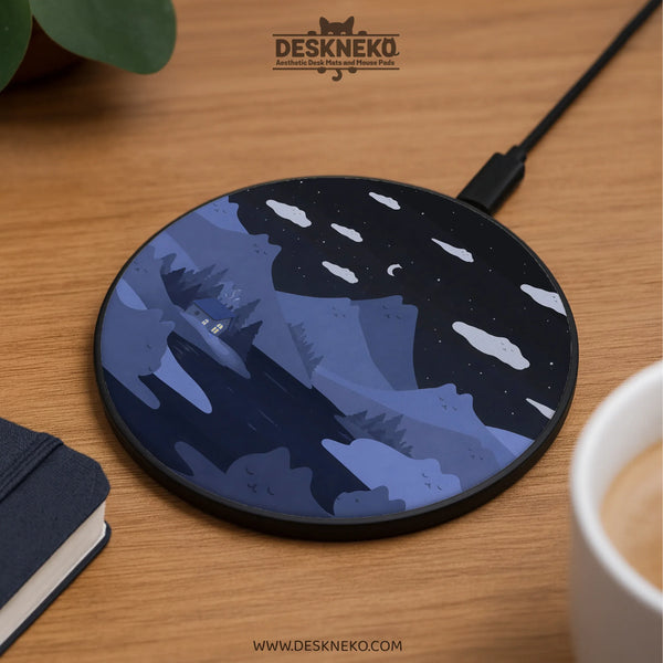 Blue Cat Mountain Wireless Charger - Deskneko