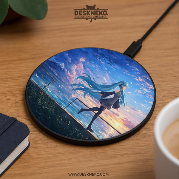 Anime Sunset Wireless Charger - Deskneko