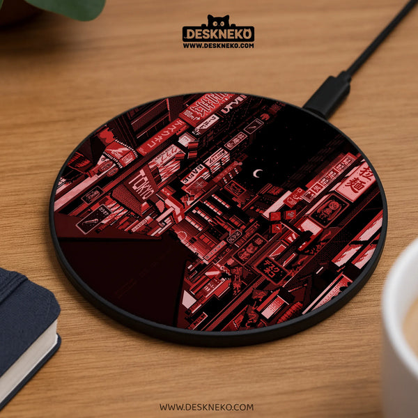 Tokyo Neon Wireless Charger - Deskneko