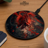 Red Dragon Wireless Charger - Deskneko