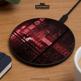 Neon Cat Skyline Wireless Charger - Deskneko