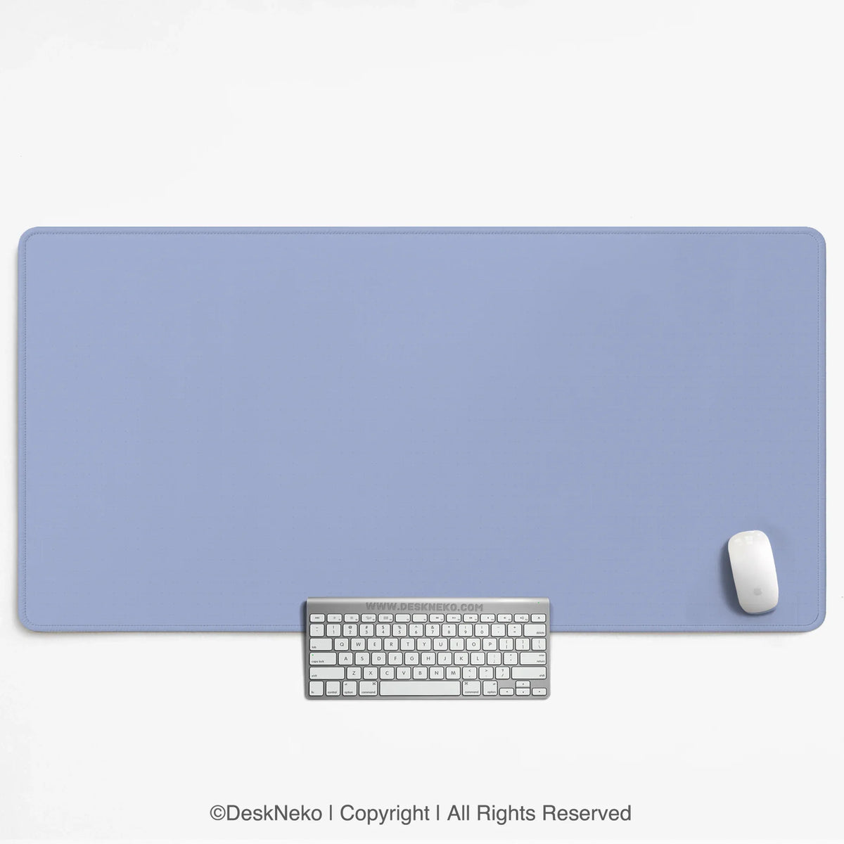 Pastel Blue Desk Mat, Periwinkle Mousepad for Clean Desk Setup - Deskneko