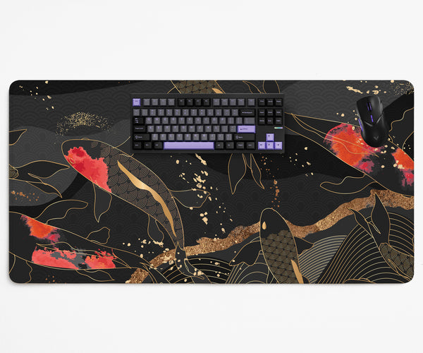 Koi Waves Desk Mat - Desk Mat - Deskneko - Desk Mats & Mousepads