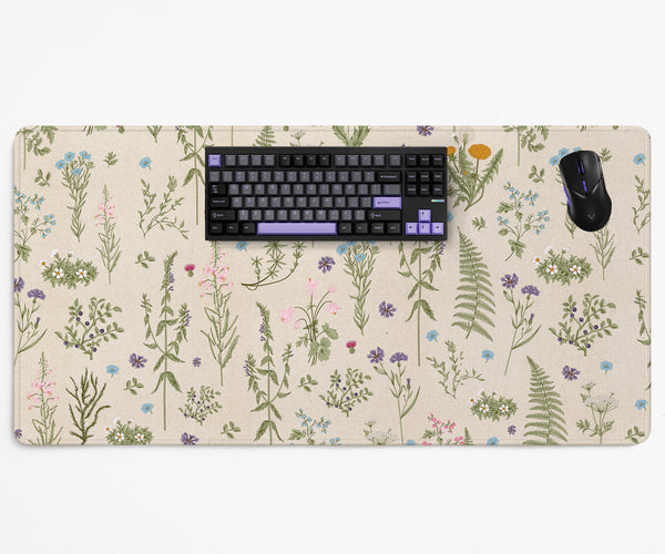 Wildflower Pattern Desk Mat - Desk Mat - Deskneko - Desk Mats & Mousepads