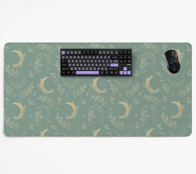 Celestial moon desk mat