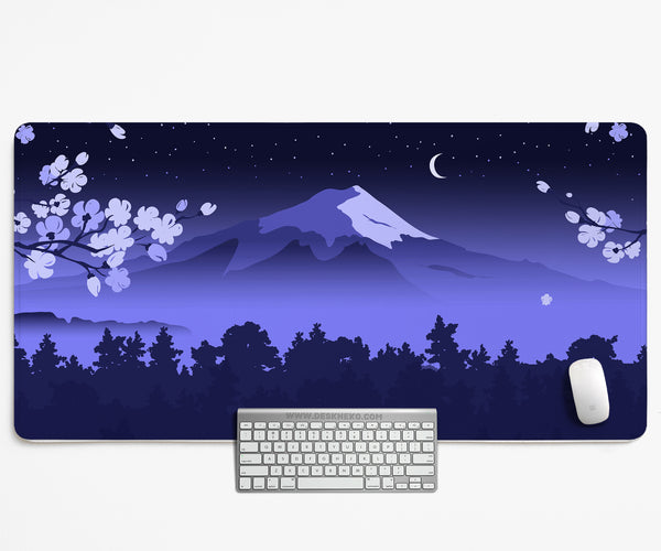 Blue Mount Fuji Desk Mat Mousepad - Desk Mat - Deskneko - Desk Mats & Mousepads