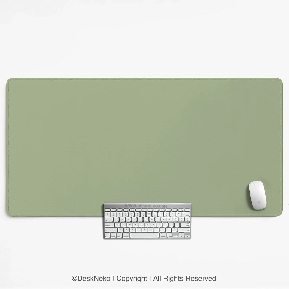 Sage green desk mat XXL extended mousepad for office and gaming