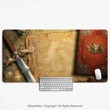 Fantasy map deskmat mousepad,