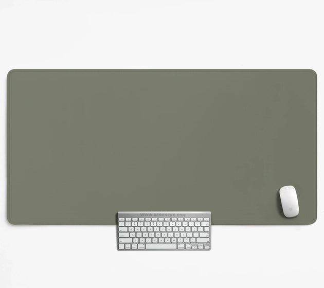 Eucalyptus sage desk mat, minimalist extended mousepad