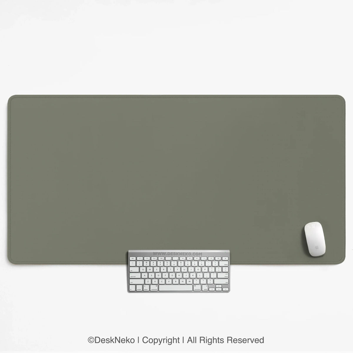 Eucalyptus sage desk mat, minimalist extended mousepad