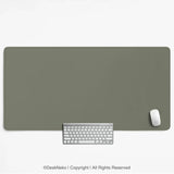 Eucalyptus sage desk mat, minimalist extended mousepad