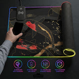 Koi waves desk mat